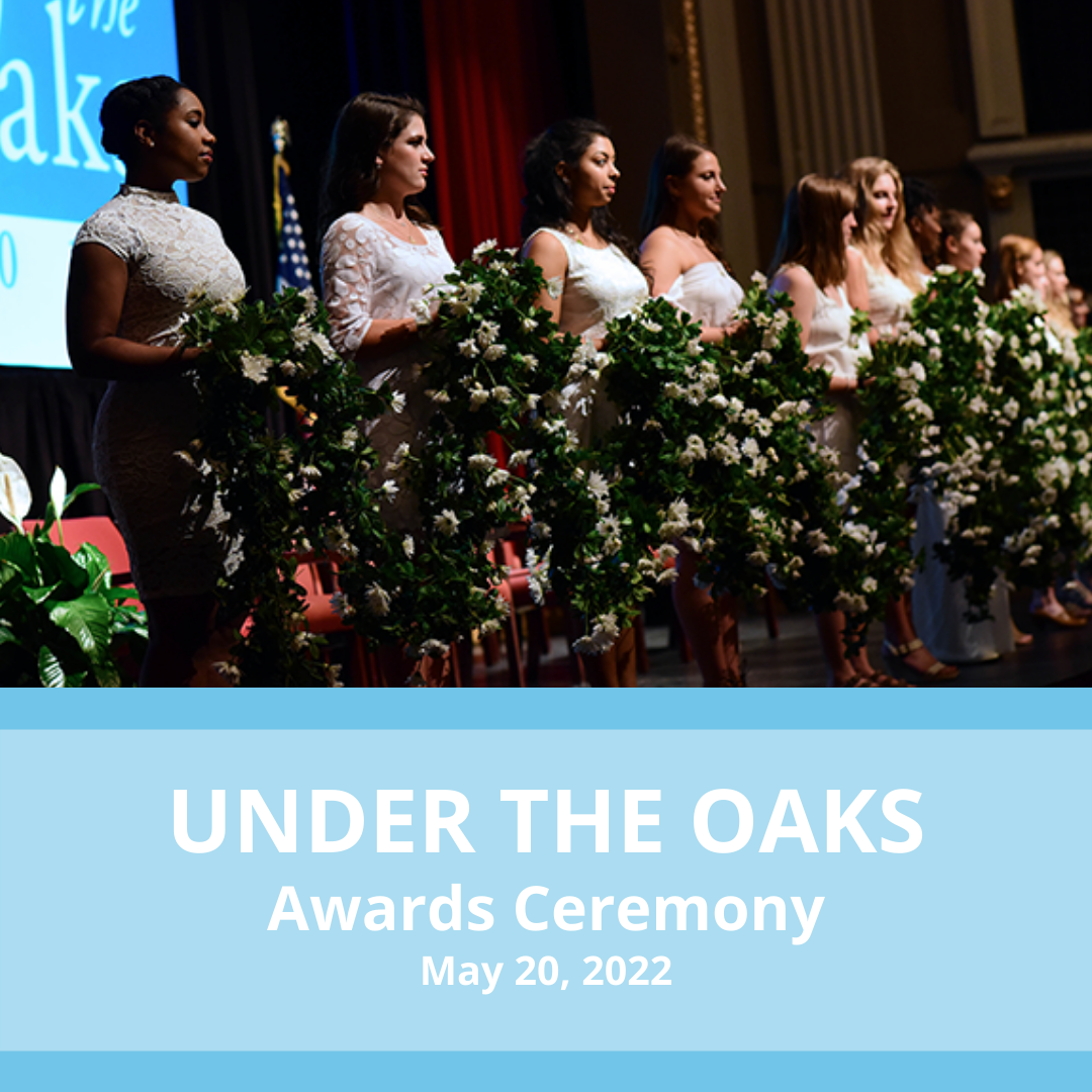 Photos of students at "Under the Oaks" 